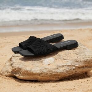 Vivaia Wide Band Slide Sandals (Marianna)